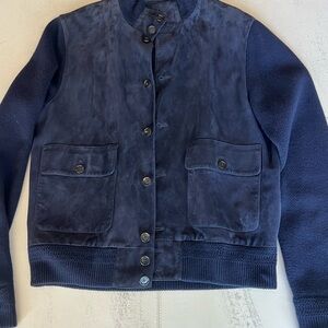 Ralph Lauren Purple Label Navy Bomber Jacket